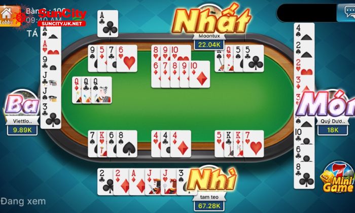 phom ta la 4 Bí quyết chơi phỏm tá lả Suncity bất bại