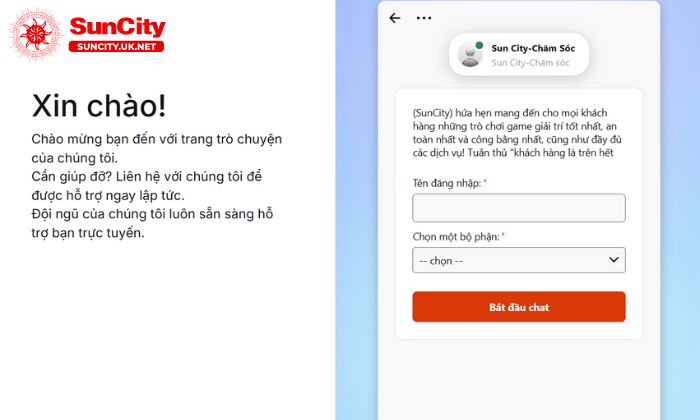 trach nhiem ca cuoc Suncity 3 Người chơi liên hệ với nhân viên CSKH Suncity để giải quyết vấn đề phát sinh